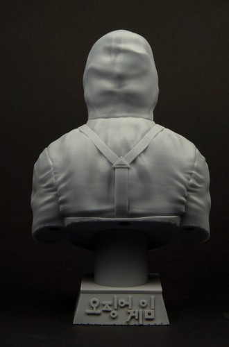 BUSTO DE RESINA. JUEGO DEL CALAMAR. Escala 1/8. Listo para pintar. Modelismo 3D. - Imagen 8 de 15