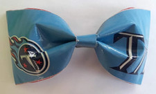 Tennessee Titans NFL football Duct Tape Bow Hair Clip bowtie handmade