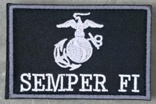 SEMPER FI MARINES USMC MARINE CORPS INSIGNIA SWAT TACTICAL MILITARY HOOK PATCH