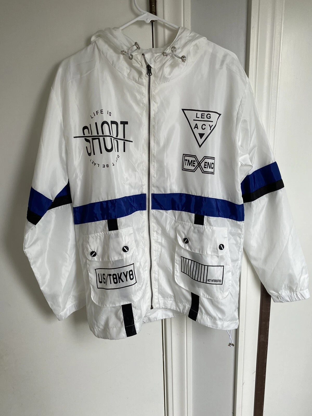 Life Is Short Don't Be Lazy Hoodie Jacket Small Tokyo United States Legacy