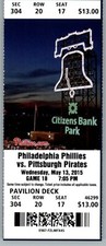 Pittsburgh Pirates vs Philadelphia Phillies 5/13/2015 Ticket - Cole Hamels 9K
