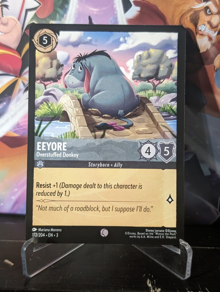 eeyore lorcana card Lorcana - Eeyore (Overstuffed Donkey) - 172/204 - Common (Foil) main image 0