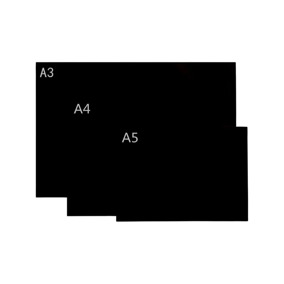 Chalk Pen Memo Board Easywipe Fridge Board A5,A4,A3, BLACK K&M - Image 2 of 4
