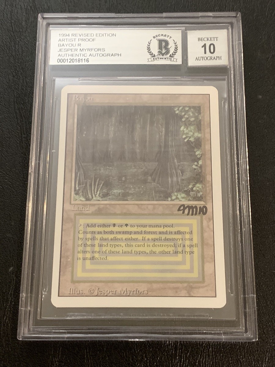 Bayou Artist Proof Signed Sketched Beckett Autograph BGS Revised 