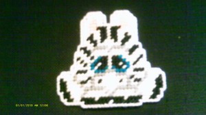 ZEBRA -- CUDDLY CRITTER MAGNET -- PLASTIC CANVAS
