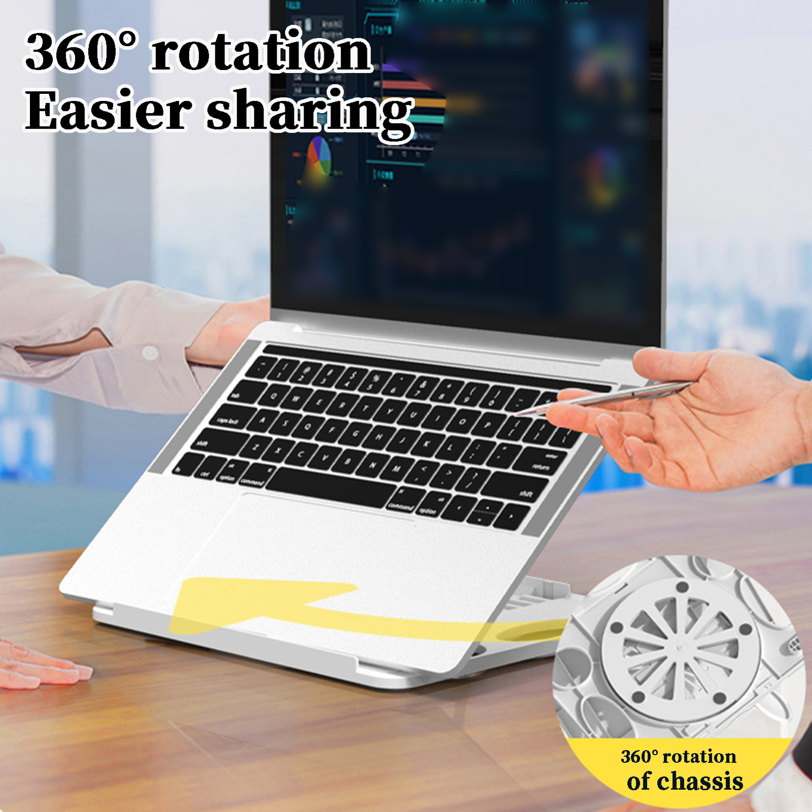 Tablet Holder Stable Support Ergonomic Computer Stand Multi-use-image