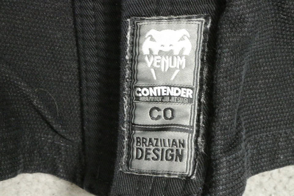 Jiu Jitsu Oficial Venum Contender Youth Tamanho C0 Preto - Imagem 2 de 4