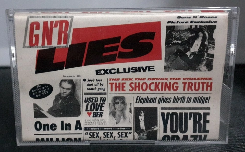 Guns N Roses Lies & Ain't It Fun 2 Cassette Bundle — 第 2/4 张图片