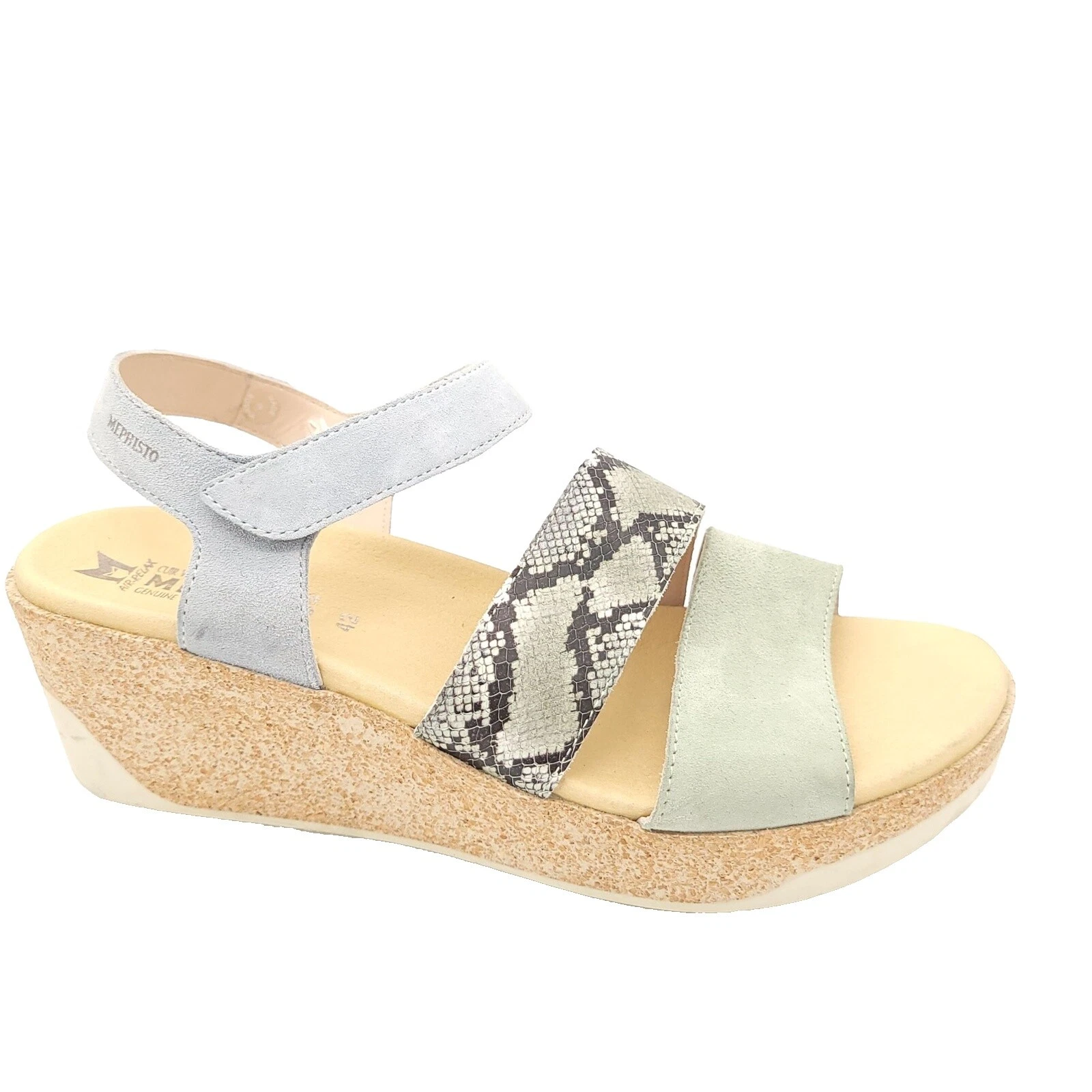 Mephisto Solid Suede Upper Sandals for Women