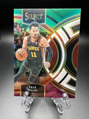 Trae Young 2023-24 Panini Select Premier Tri Color Atlanta Hawks #158 