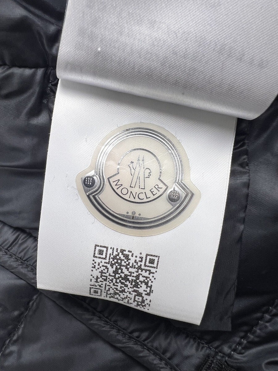 Women Moncler Giacca Black Wool Cashmere Jacket Quilted Logo