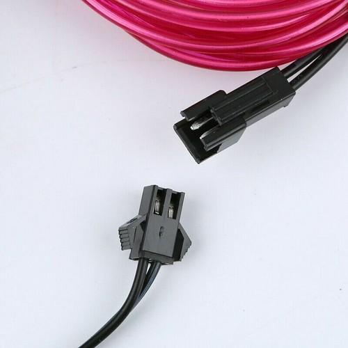 Flexible 1M 2M LED Neon Light Glow EL Wire Strip tube Rope Home Car Decor NEW - Picture 8 of 24