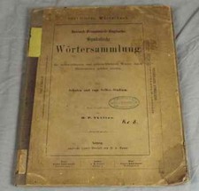 Book: German-French-English symbo. Word Collection - Skelton 1863 /S278