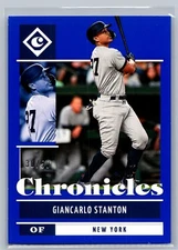2022 Panini Chronicles - #47 Giancarlo Stanton /50 Blue