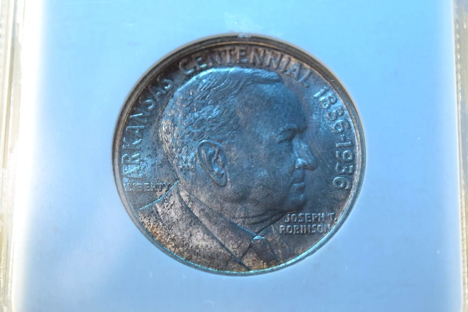 1936 ROBINSON COMMEMORATIVE HALF DOLLAR NGC CERTIFIED MS--66 GREAT HALF #41 - Image 4 of 4