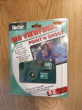 Vivitar Camera Big Viewfinder Point N Shoot EZ Green 1995 Sealed NOS Green