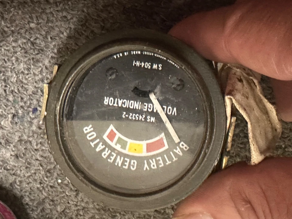 Ford GPW Willy MB Jeep Militar WWll Medidor de Combustível/Gás - NOS, prensa, bateria… - Imagem 2 de 4