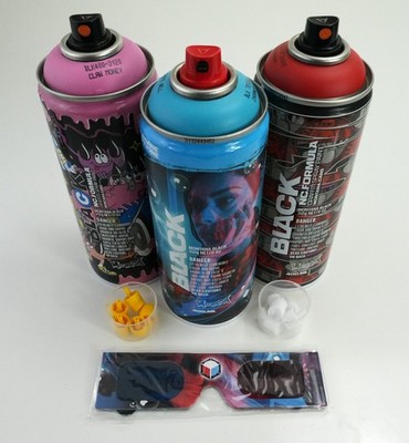 Montana Cans Collectable Graffiti Spray Paint Limited Edition Cans Lot Of 3