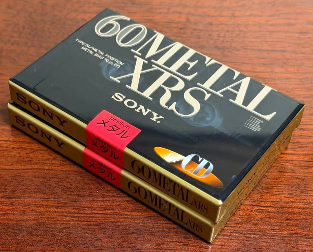 [ New ] SONY METAL XRS 60 TYPE IV METAL POSITION Cassette Tape lot of 2 ...