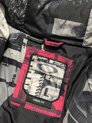 vintage Y2K ski jacket OAKLEY snowboard L parka coat HOODED