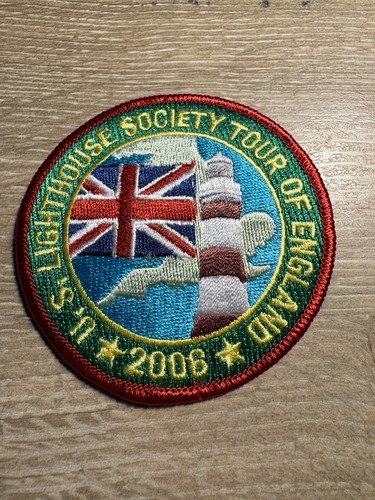 US Lighthouse Society Tour of England 2006  Patch FREE SHIPPING