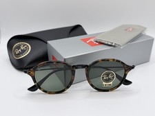 Gafas de sol Ray-Ban Round Fleck RB2447 1157 montura 49-21 mm lentes verdes G-15
