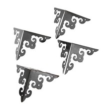 4Pcs Antique Bronze Corner Metal Protectors Guard, 1.97"x1.97"