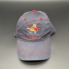 Alaska Plane Youth OSFM Hat Blue Snapback Cap Adjustable Ace USA Embroidered