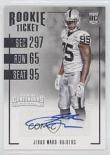 2016 Panini Contenders Rookie Ticket Jihad Ward #122 Auto 0o9