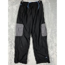 Jordan Kids Black Elephant Print Cargo Track Pants Jumpman Size Large Black Blue