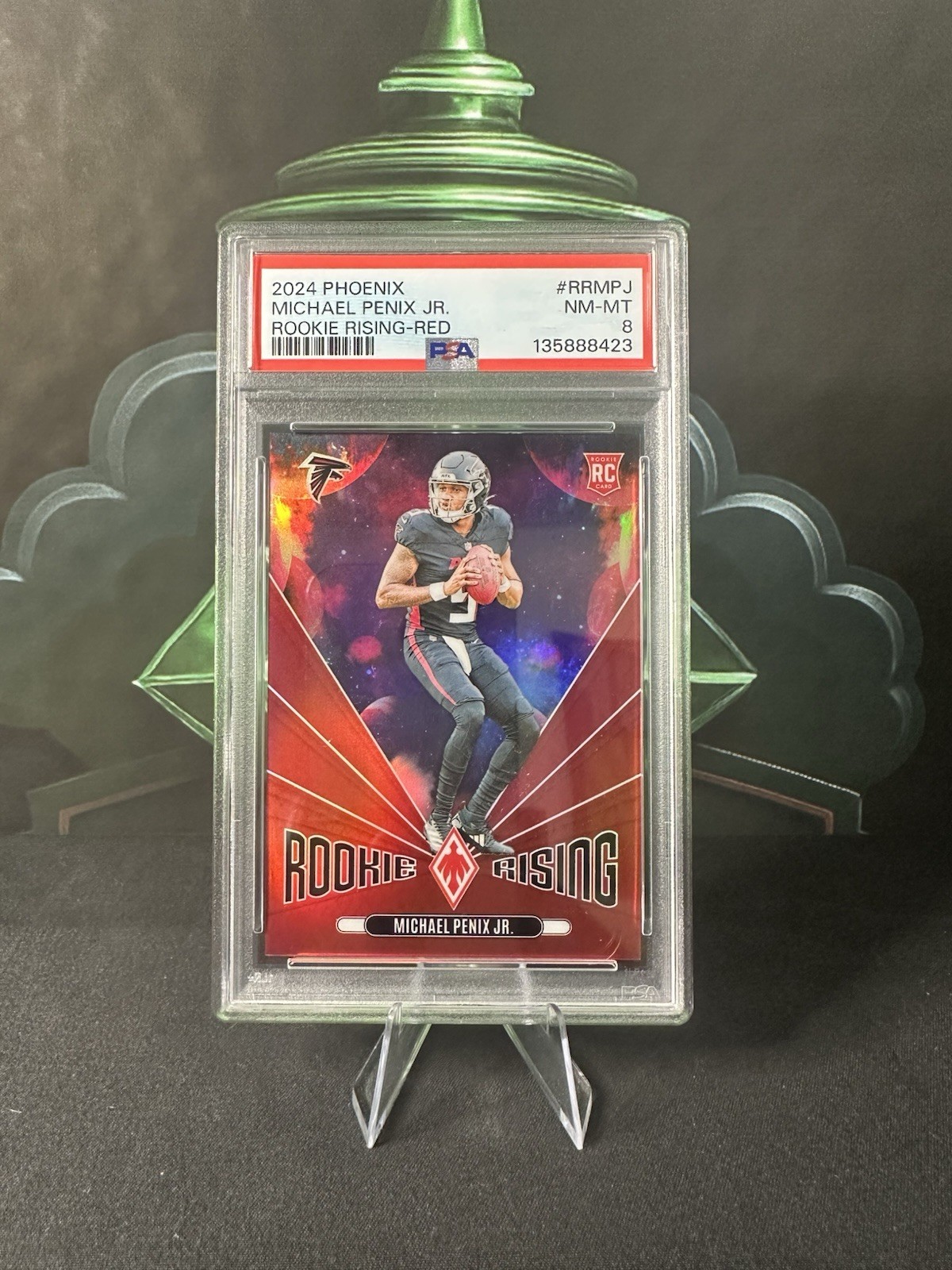 2024 Panini Phoenix - Rookie Rising Michael Penix Jr. #RR-MPJ Red /99 (RC)