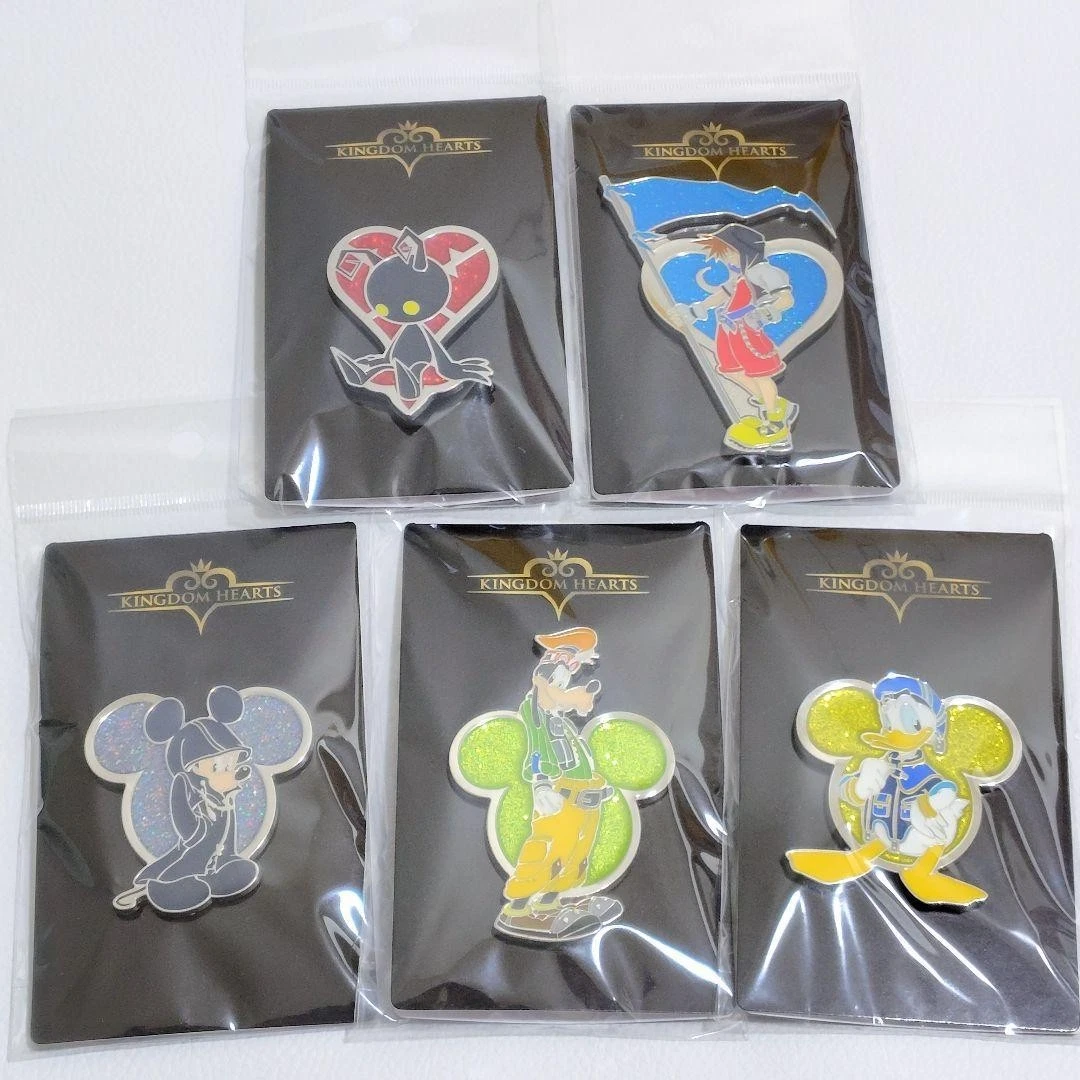 Complete Set of 5 Kingdom Hearts Pins Disney Loft Exclusive Square Enix