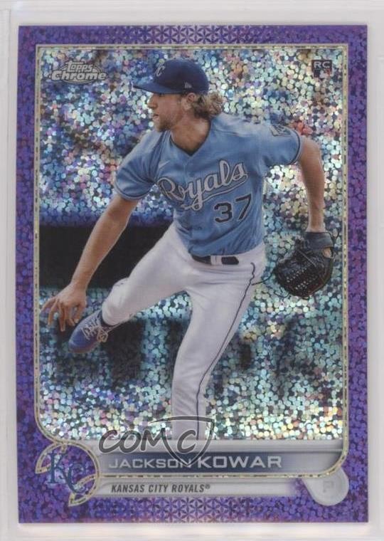 2022 Topps Chrome Purple Speckle Refractor 70/299 Jackson Kowar #188 0c6