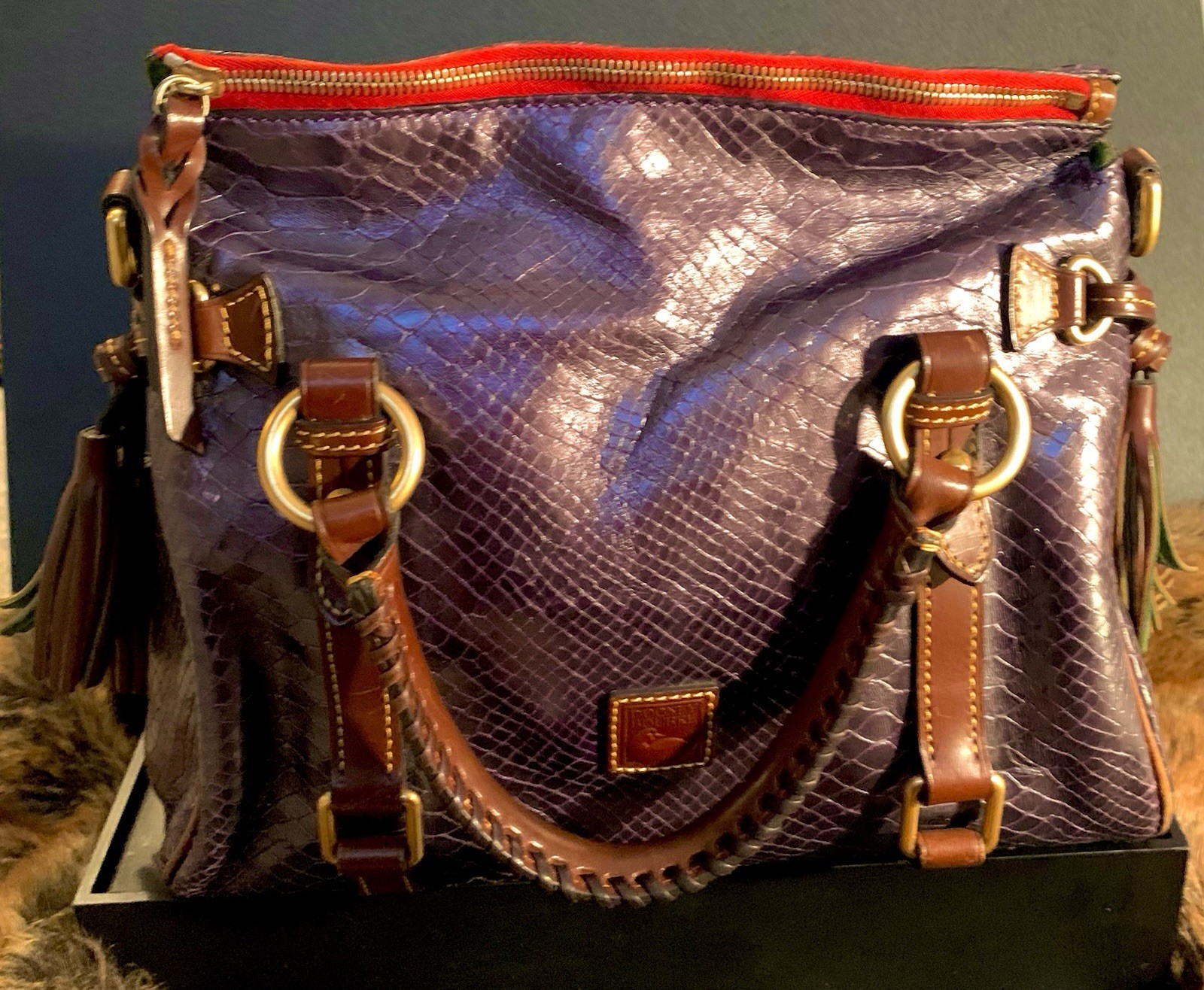 This is a Dooney & Bourke Python Florentine satch… - image 19