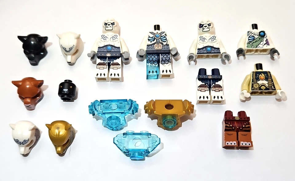 Лот товаров Lego Legends of Chima Bear Minifigure Parts & Pieces - Legs Heads Torsos - Изображение 2 из 4