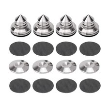 4 Sets Speaker Isolation Stand Feet, Stainless Steel Speaker Base Pads, Shock...