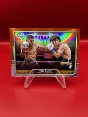 Jorge Chavez 2/25 Orange Refractor 2024 Topps Chrome Boxen Super Bantamweight