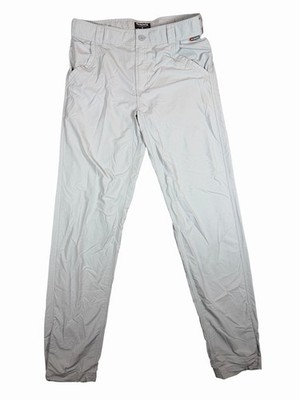 Simms Fishing Pants Mens Small Gray Lightweight Nylon Outdoor Wading Chino
