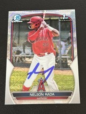 Nelson Rada Signed Autographed 2023 Bowman Chrome Mega Refractor #BCP-132