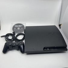 PlayStation 3 Slim PS3 160GB Console Bundle CECH-3001A Controller Game TESTED