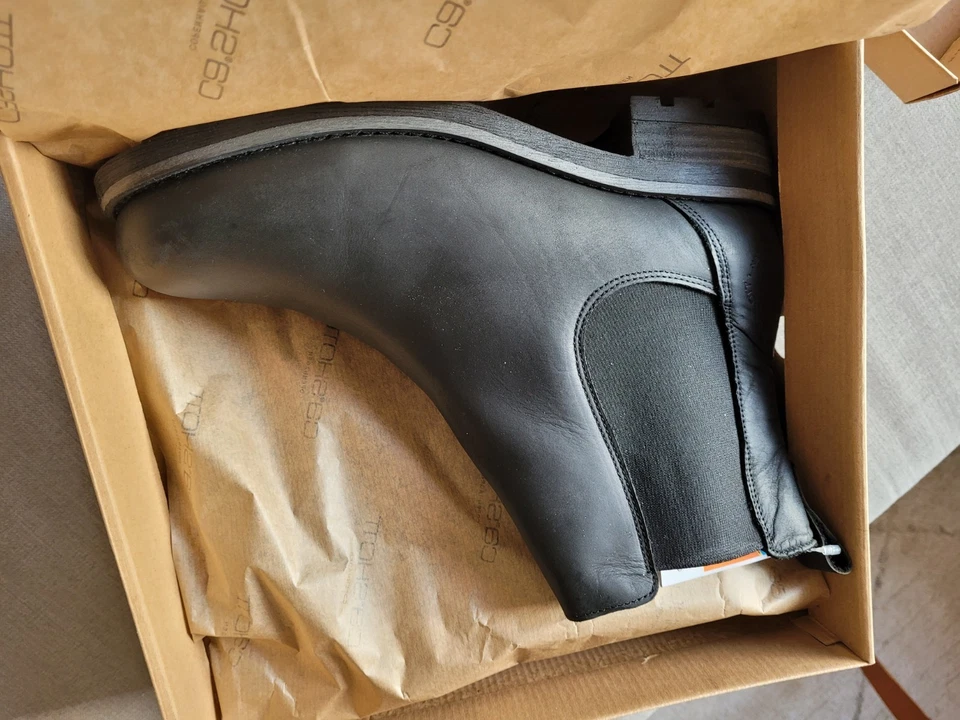 ca shott copenhagen Chelsea Boots Leder Wasserdicht Gr. 41 Schwarz - Bild 4 von 4