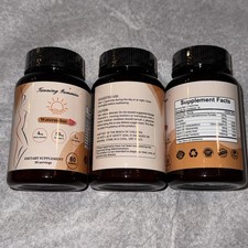 Set of 3 Sunless Tanning Gummies Natural Supplement Watermelon 60/bottle 3/2027