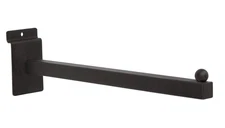 Lot of 12 Slatwall Straight Faceout Ball 12" Black Wire Clothing Handbags