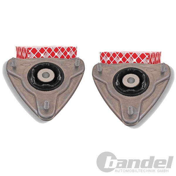 2X febi bilstein Domlager Satz Vorne Beidseitig Passend FÜR Porsche 911 Boxster-image
