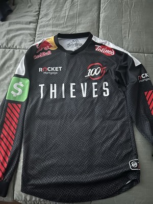 100 Thieves 2019 Long Sleeve Jersey Size Small Call of Duty Black ops 4 nadeshot