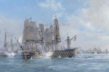 GEOFF HUNT Trafalgar: The Flagships in Action, about 12.40 pm - Nelson Victory