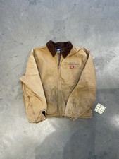 Vintage 90s Dickies Detroit Style Blanket Lined Canvas Work Jacket XXL USA