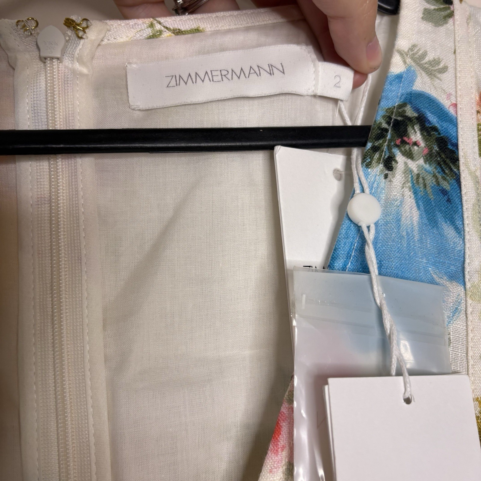 Zimmermann Halcyon Panelled Mini Dress Size 2 AU 12 / US 8 Spliced Floral