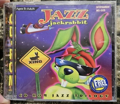 Jazz Jackrabbit CD ROM Jazz Trilogy MS DOS PC 1996 Epic MEGAGAMES B&N New Sealed