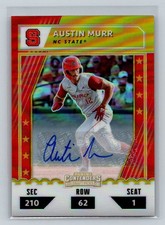2021 Panini Elite Extra Austin Murr College Tickets Optic Signatures Gold 5/10